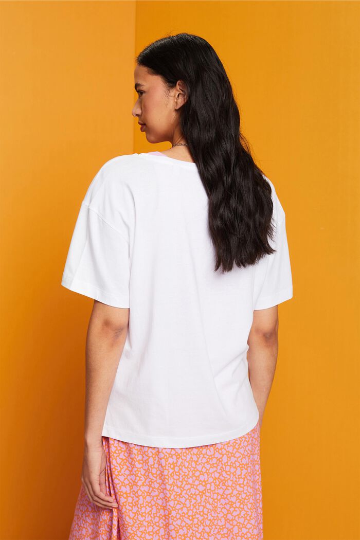 Oversize T-Shirt, TENCEL™, WHITE, detail image number 3