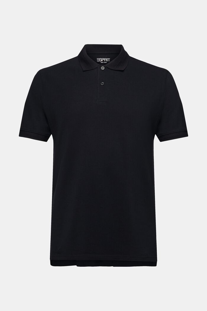 Poloshirt aus Baumwoll-Piqué, BLACK, detail image number 6