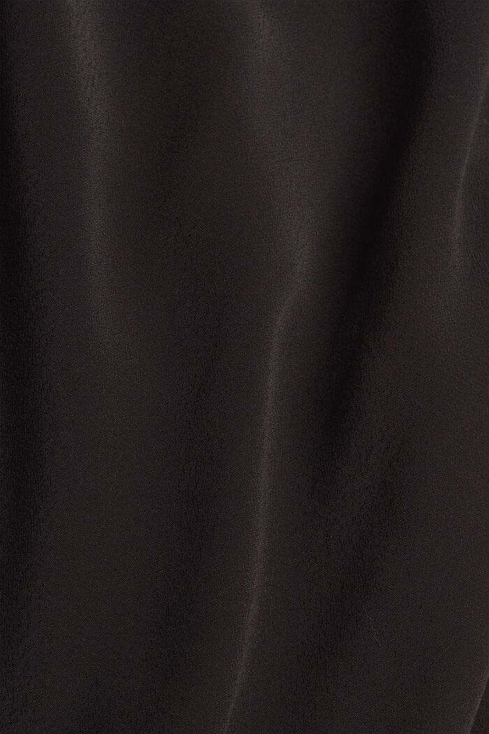 Midikleid aus Crêpe mit LENZING™ ECOVERO™, BLACK, detail image number 4