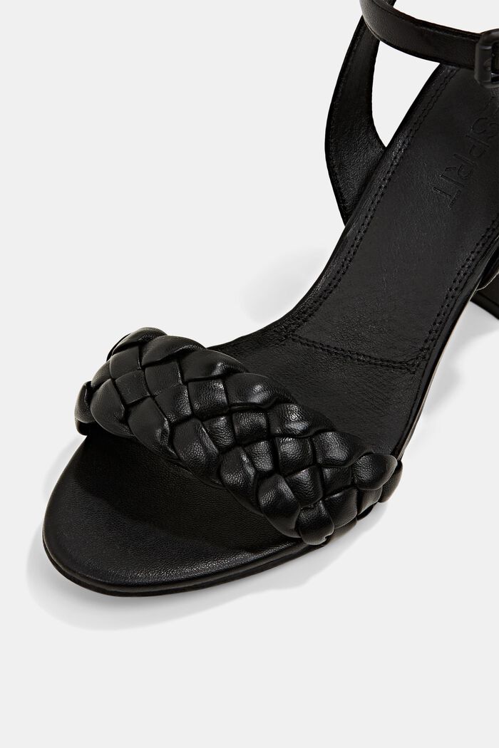 Sandalen mit Blockabsatz, BLACK, detail image number 4