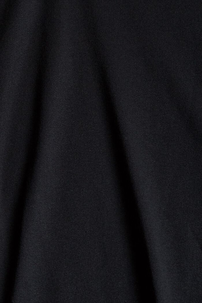 Kleid mit Herzausschnitt, LENZING™ ECOVERO™, BLACK, detail image number 4