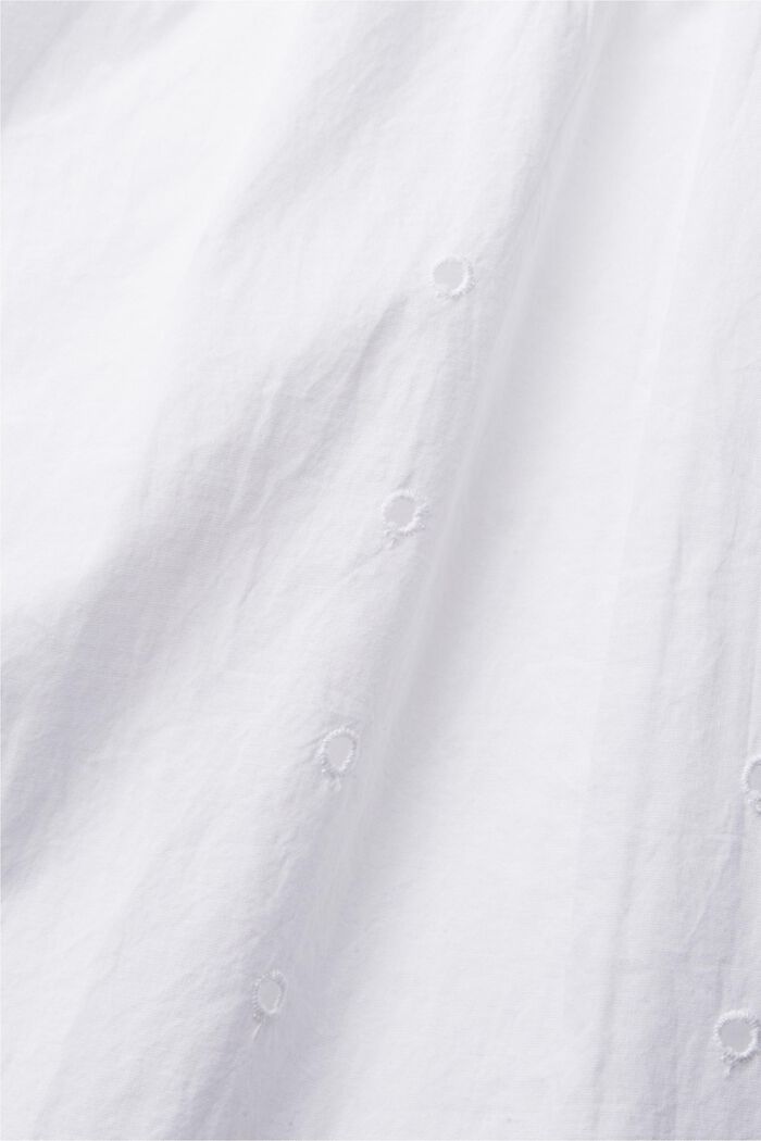 Bluse mit Lochspitze, WHITE, detail image number 4