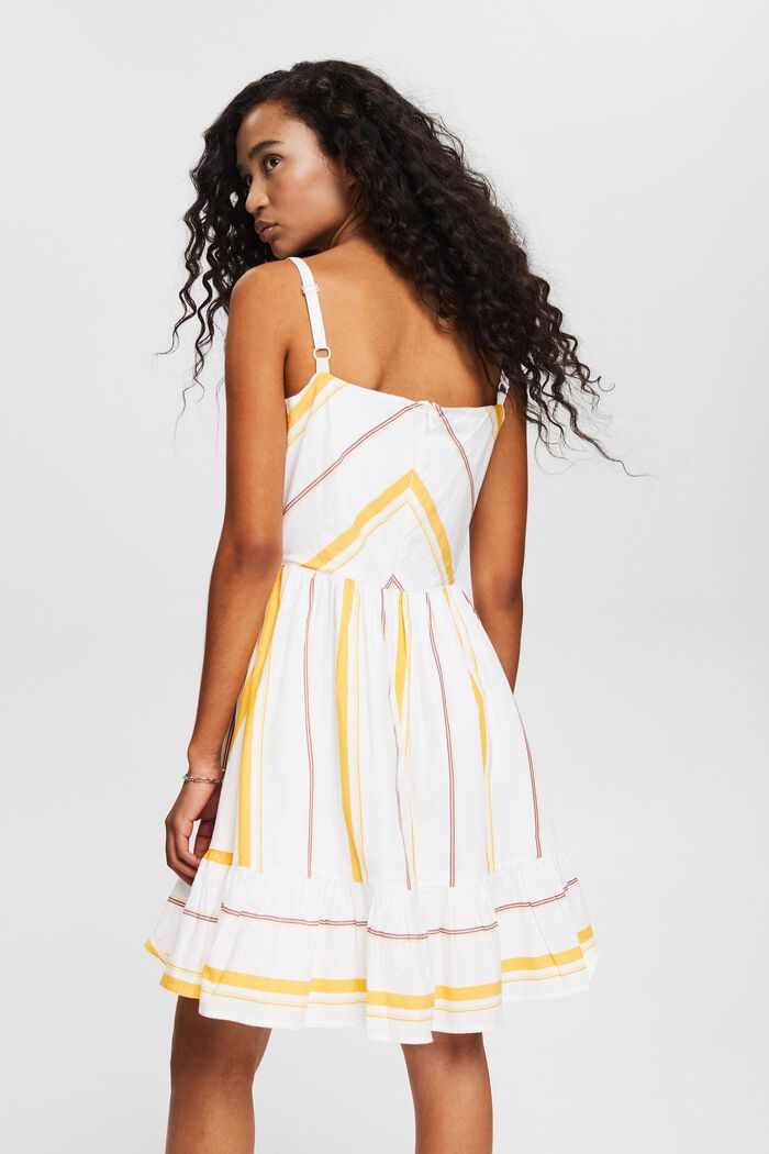 Kleid mit mehrfarbigem Streifenmuster, OFF WHITE, detail image number 2