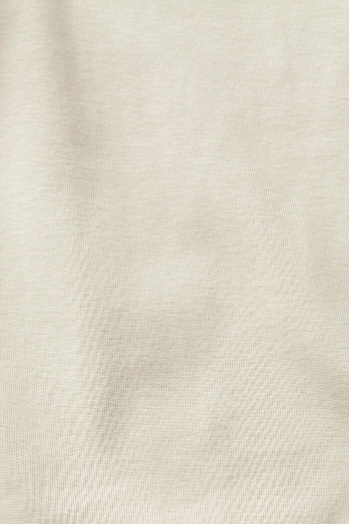 T-Shirt aus Baumwolle, LIGHT TAUPE, detail image number 5