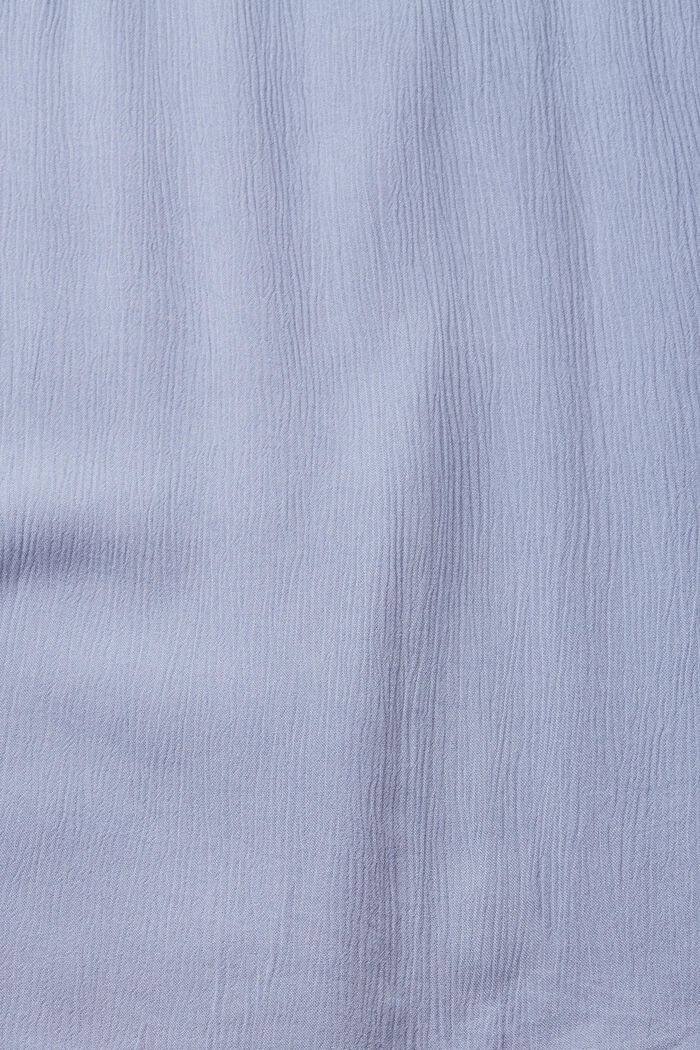 Crinkle-Bluse mit Carmen-Ausschnitt, LIGHT BLUE LAVENDER, detail image number 4