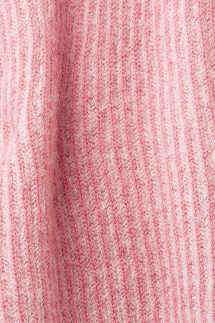 Zweifarbiger Pullover mit Alpaka, PINK, detail image number 5