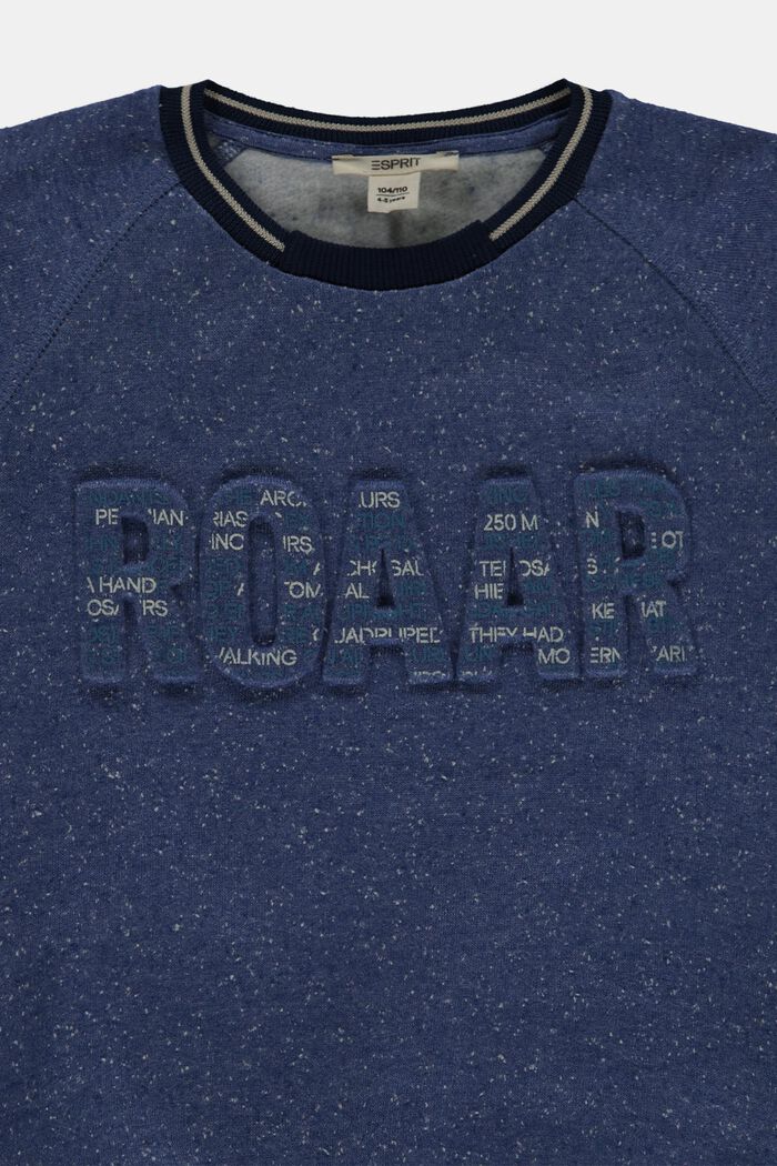 Sweatshirt mit 3D Artwork, 100% Baumwolle, BLUE, detail image number 2