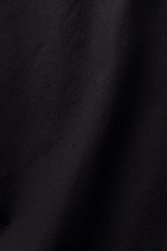 Kurzärmliges Baumwollhemd, BLACK, detail image number 5
