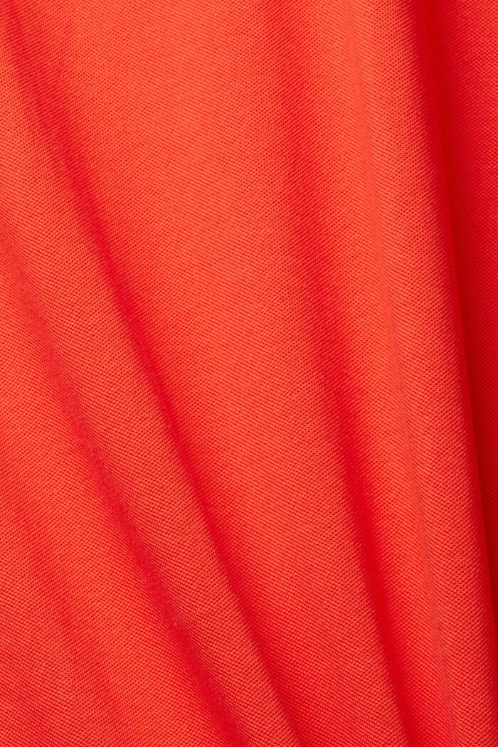 Piqué-Poloshirt aus Baumwolle, RED, detail image number 1