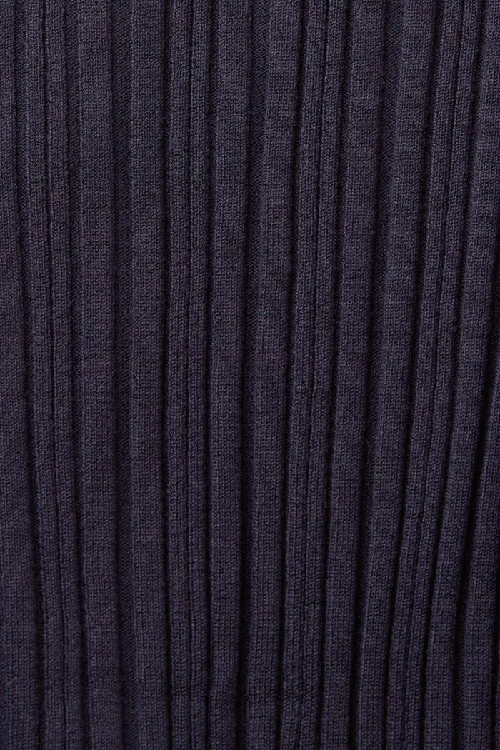 Poloshirt aus Strick mit Knöpfen vorne, PETROL BLUE, detail image number 4