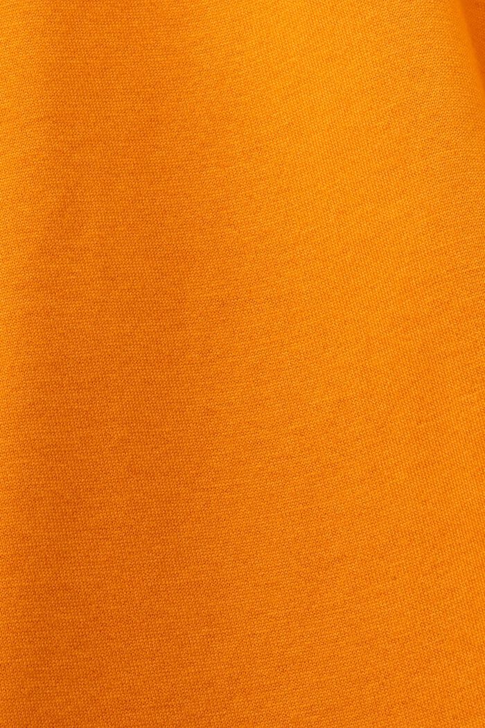 Rundhals-T-Shirt im Lagenlook, 100 % Baumwolle, BRIGHT ORANGE, detail image number 5