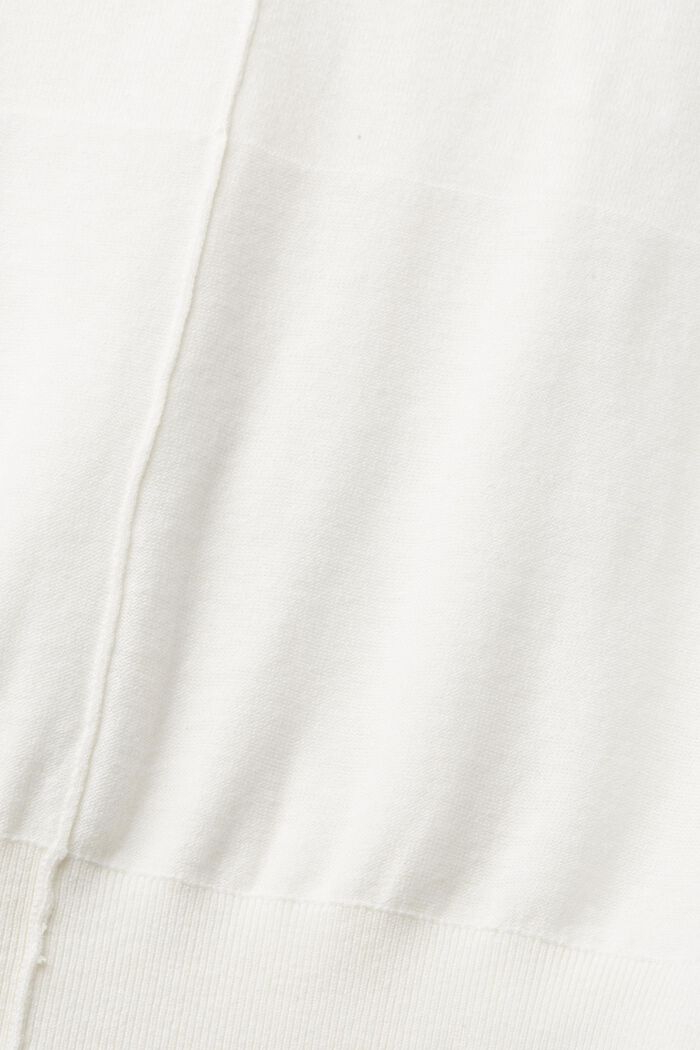 Mit Leinen: Pullover aus Feinstrick, WHITE, detail image number 4