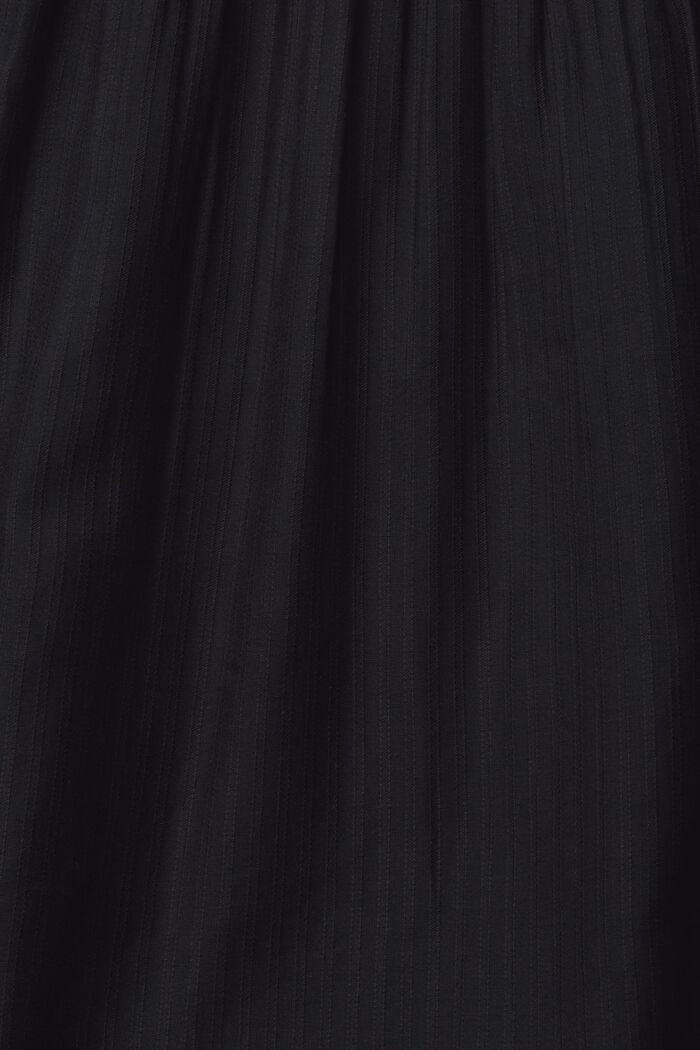 Bluse mit Streifen, LENZING™ ECOVERO™, BLACK, detail image number 4