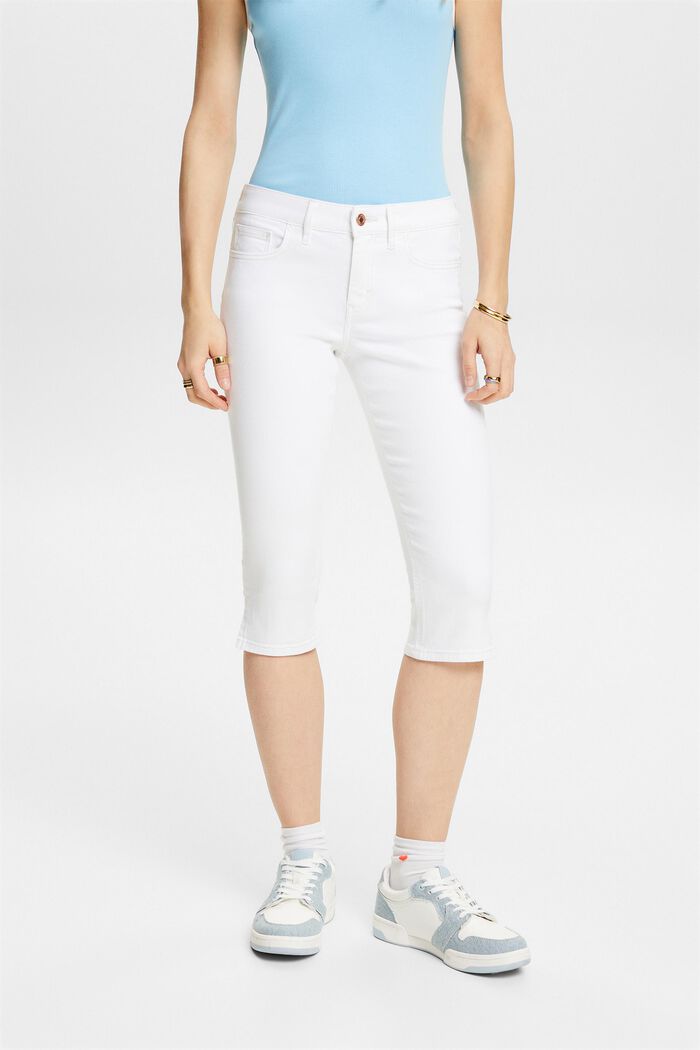 Capri-Jeans in Zwischenlänge, WHITE, detail image number 0