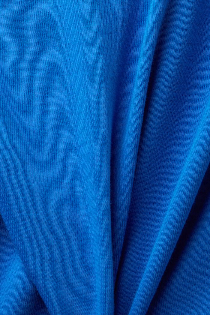 Jersey-T-Shirt mit Glitter-Logo, BRIGHT BLUE, detail image number 5