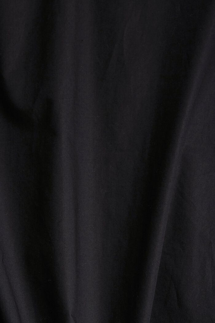 Hemdbluse aus 100% Baumwolle, BLACK, detail image number 4