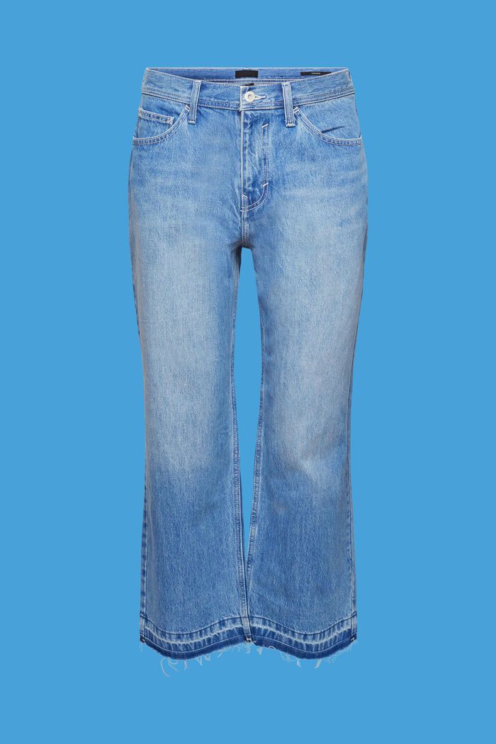 Gerade Jeans mit weitem Bein, BLUE LIGHT WASHED, detail image number 6