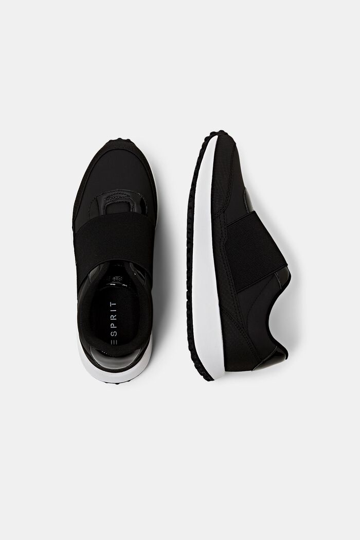 Slip-on-Sneakers in Lederoptik, BLACK, detail image number 4