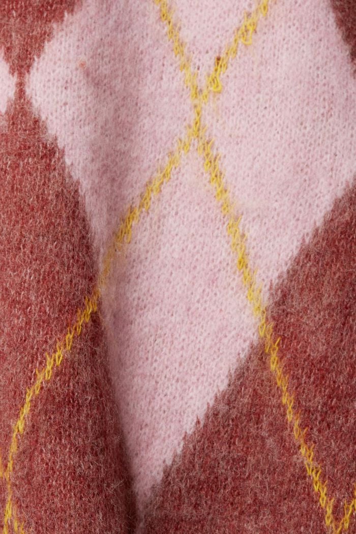 Pullover aus Wollmix mit Argyle-Muster, LIGHT PINK, detail image number 0