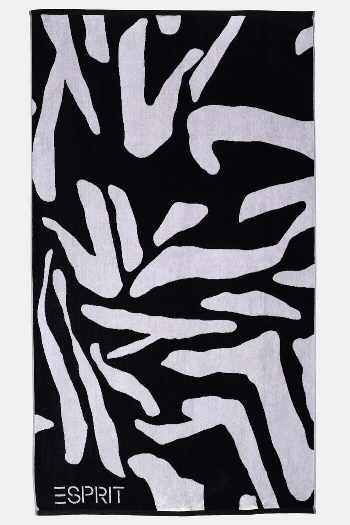 Strandtuch mit Animal-Print, BLACK, detail image number 0