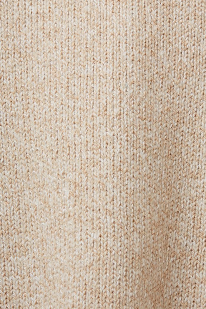 Rundhals-Pullover, Wollmix, SAND, detail image number 5