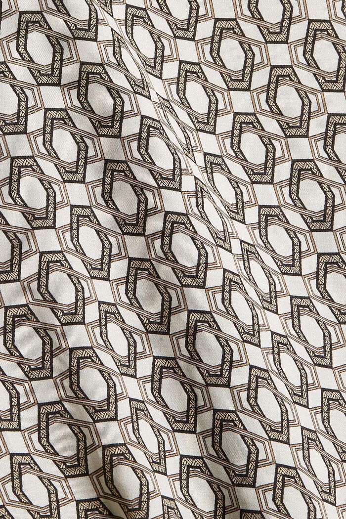 Satin-Bluse mit Print, LENZING™ ECOVERO™, OFF WHITE, detail image number 4