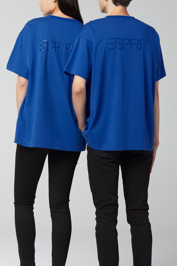 Unisex T-Shirt mit Print, BLUE, detail image number 1