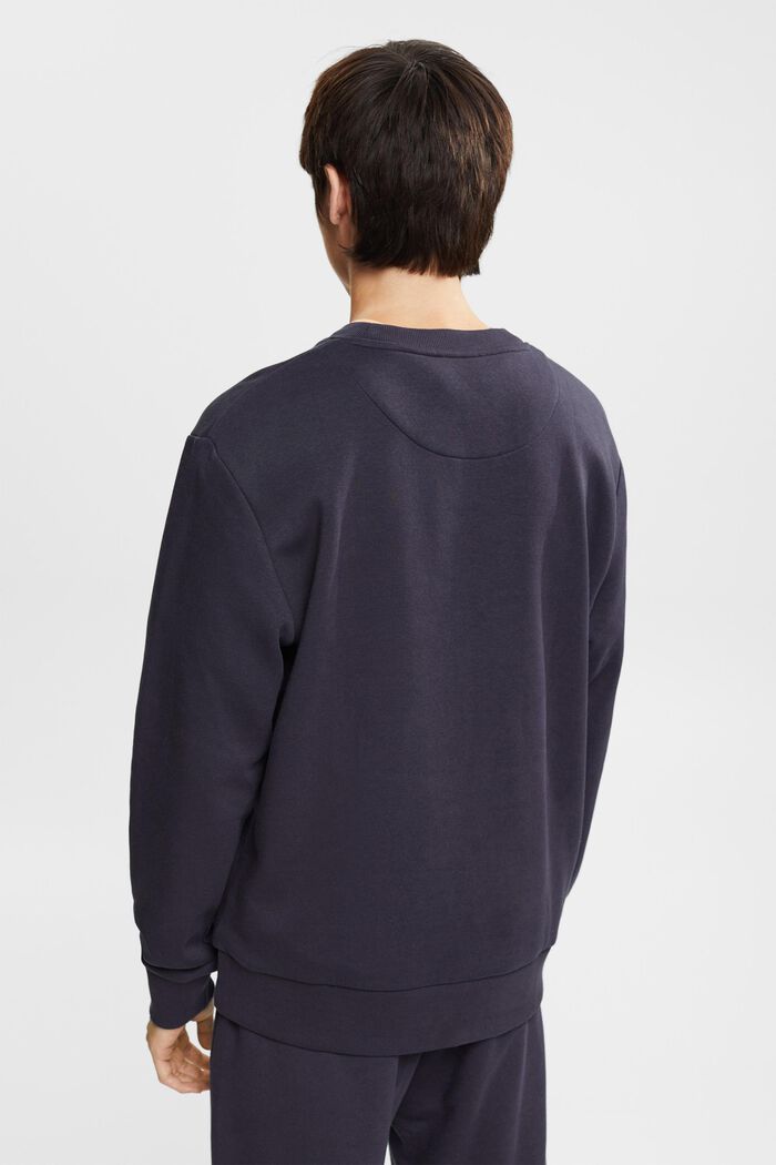 Recycelt: unifarbenes Sweatshirt, NAVY, detail image number 3