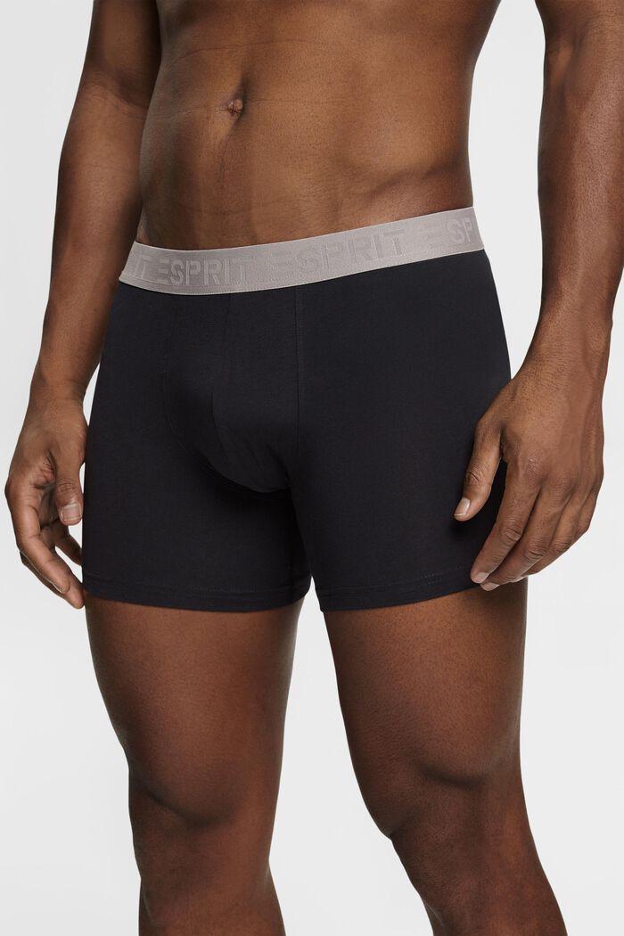 Lange Herren-Shorts aus Baumwollstretch im Multipack, WHITE, detail image number 0