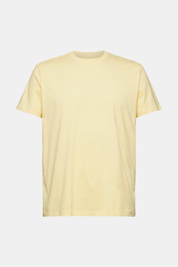Jersey-T-Shirt aus 100% Organic Cotton, LIGHT YELLOW, detail image number 0