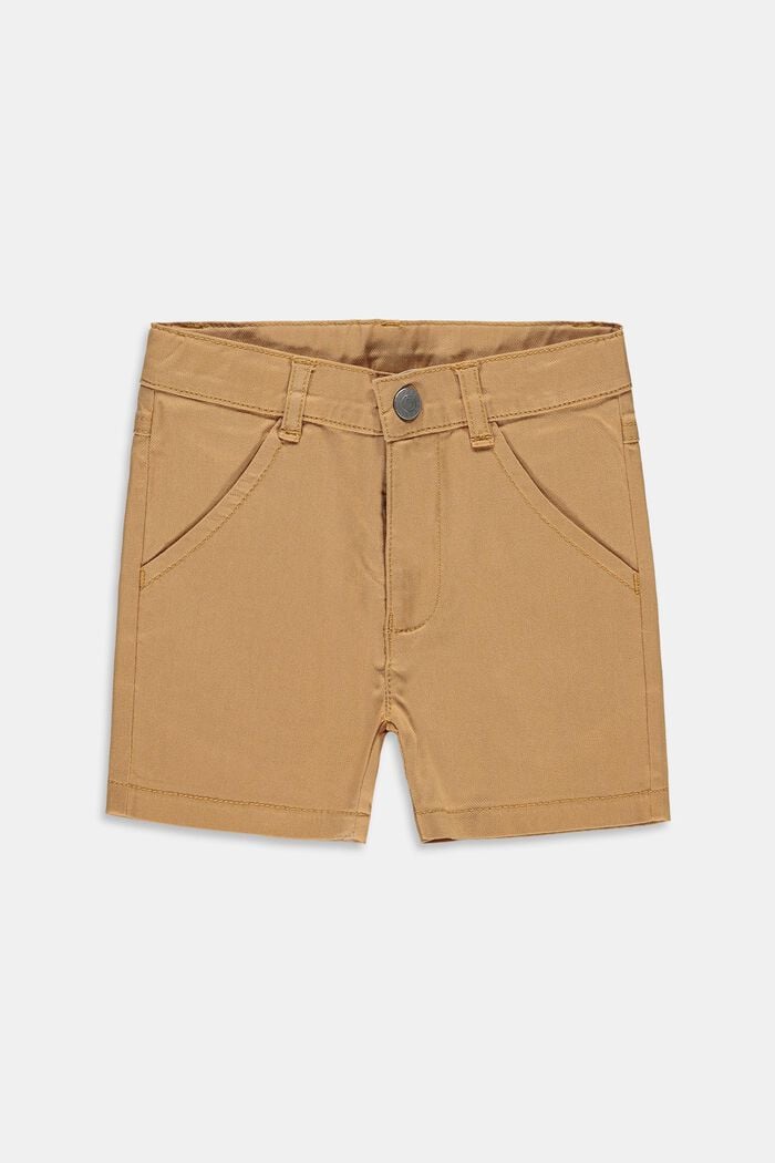 Basic-Shorts mit Verstellbund, CARAMEL, detail image number 0