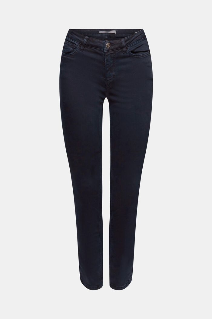 Skinny Jeans mit mittelhohem Bund, NAVY, detail image number 7