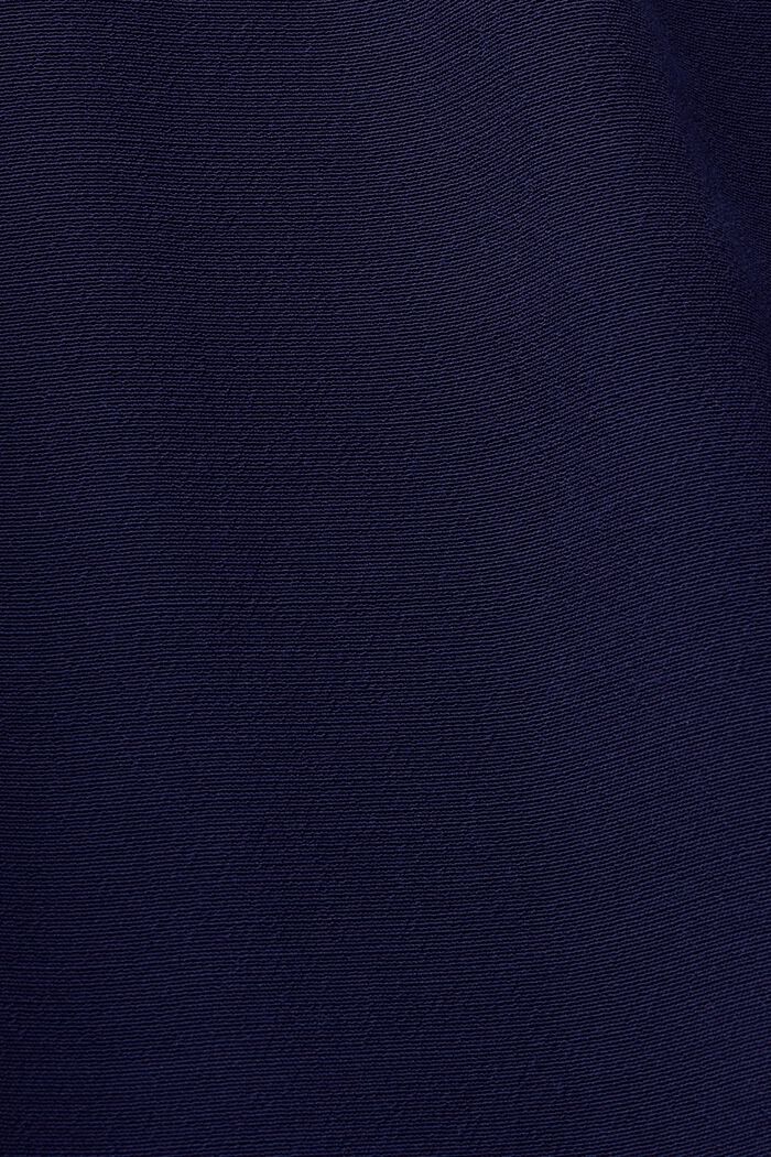 A-Linien-Kleid mit gesmokter Taille, NAVY, detail image number 4