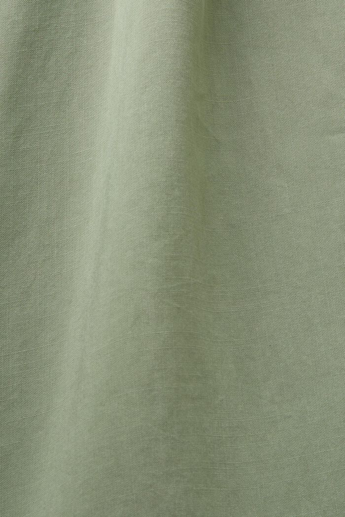 Ärmelloses Kleid mit elastischem Kragen, PALE KHAKI, detail image number 5