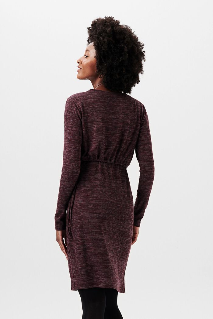Mehrfarbiges Kleid mit Stillfunktion, PLUM BROWN, detail image number 3