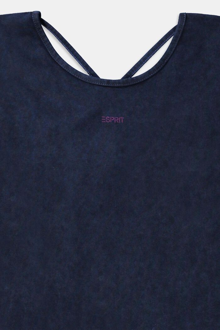 T-Shirt in verwaschener Optik, BLUE DARK WASHED, detail image number 2