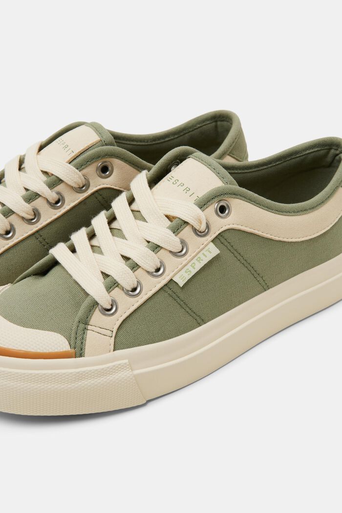 Sneakers mit Plateausohle, KHAKI GREEN, detail image number 3
