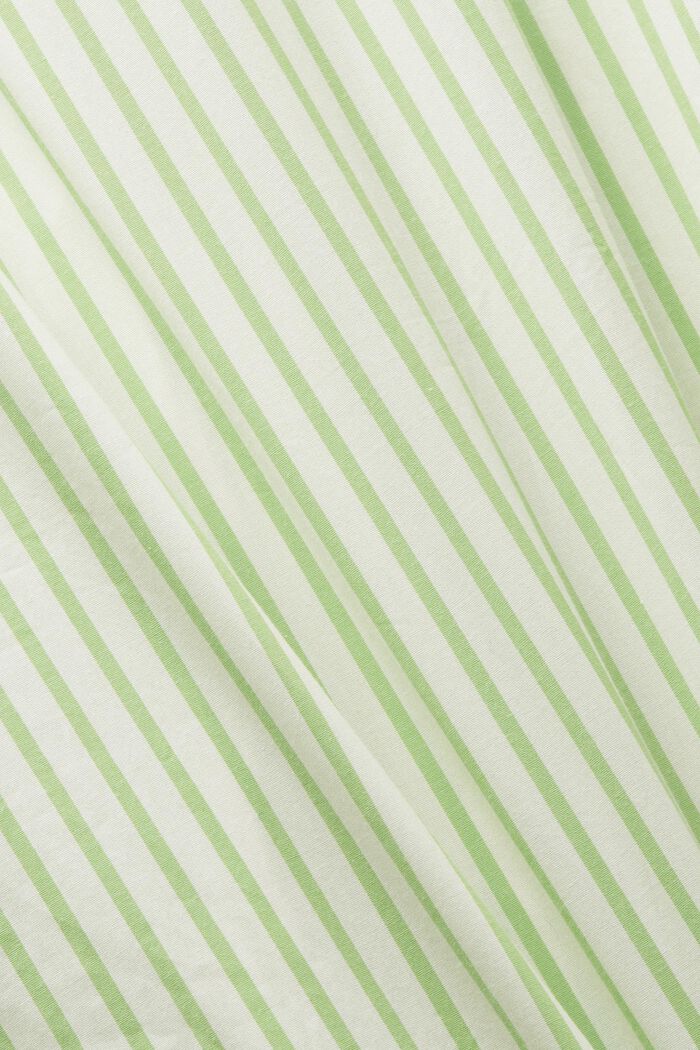 Popeline-Hemdblusenkleid im Streifenlook, GREEN, detail image number 5