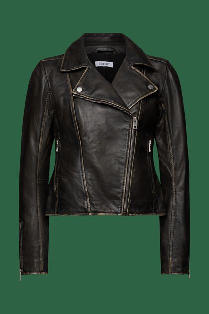 Biker-Jacke aus Leder