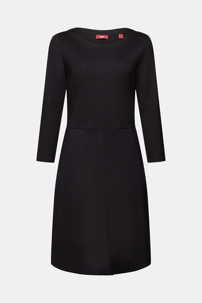 Kleid aus Punto-Jersey, BLACK, detail image number 7