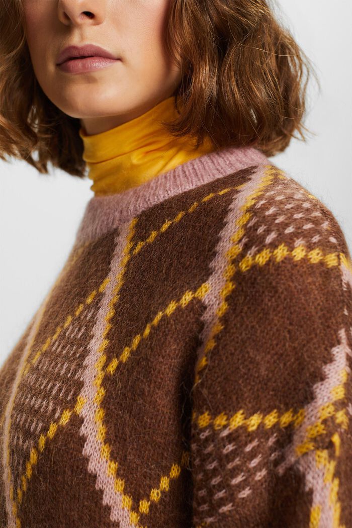 Wollmix-Pullover mit Mohair, TOFFEE, detail image number 2