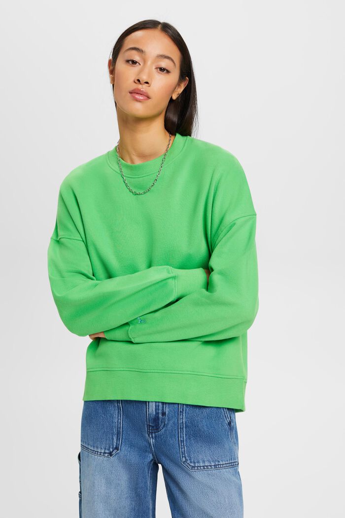 Oversized-Sweatshirt, GREEN, detail image number 0