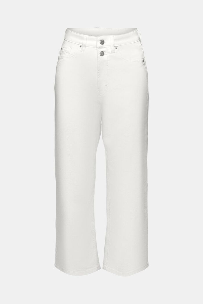 Baumwoll-Jeans mit geradem Bein, OFF WHITE, detail image number 7