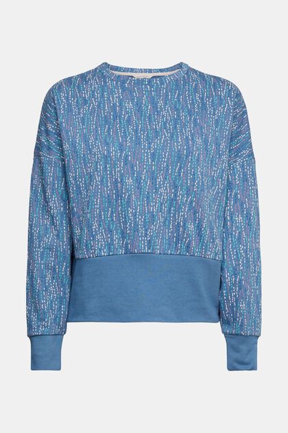 Recycelt: Sweatshirt mit Muster