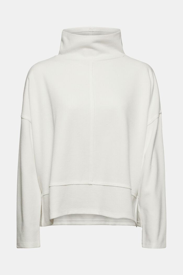 Sweatshirt aus Bio-Baumwoll-Mix, OFF WHITE, detail image number 0