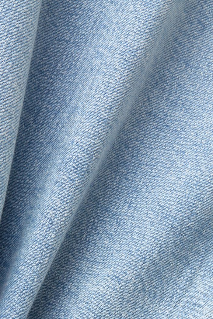 Verkürzte Jeansjacke mit fransigem Besatz, BLUE LIGHT WASHED, detail image number 5