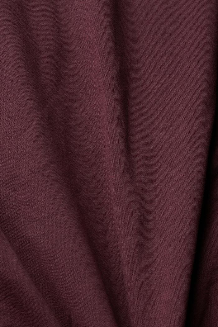 Zip-Hoodie aus Materialmix, BORDEAUX RED, detail image number 5
