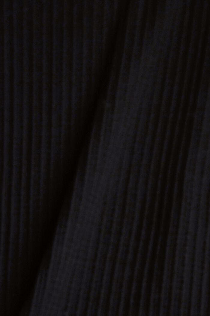 Musterstrick-Pullover aus 100% Baumwolle, BLACK, detail image number 4