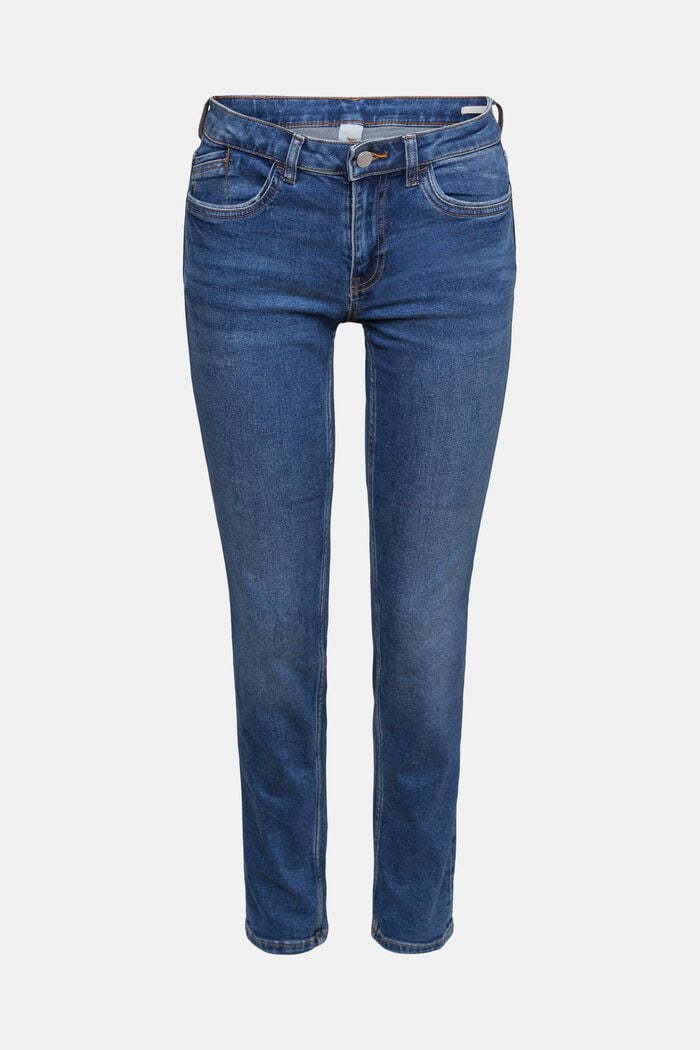 Elastische Slim-Fit Jeans, BLUE DARK WASHED, detail image number 6