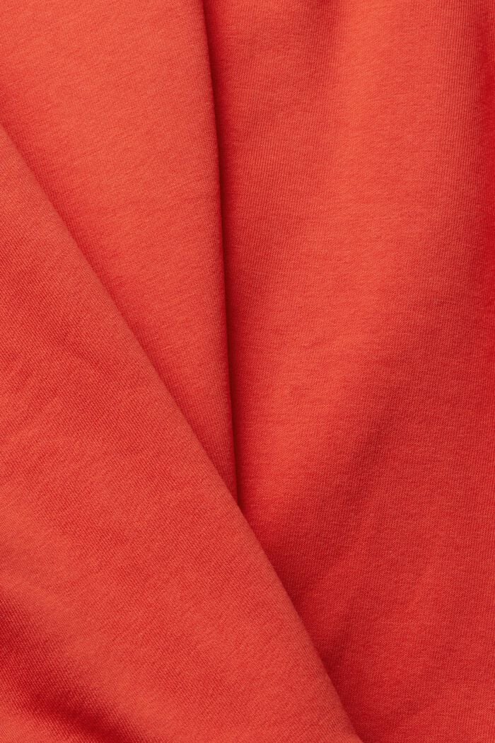 Sweatshirt mit bunter Logo-Stickerei, ORANGE RED, detail image number 7